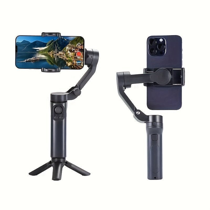 Desiontal Foldable Gimbal Stabilizer For Smartphone 3-Axis Phone Gimbal For Android And IPhone Stabilizer For Video Recording With 360 Rotation